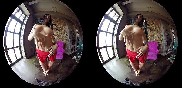  Erotic compilation of gorgeous amateur girls teasing in VR